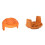 6 Pack WA0010 Replacement Trimmer Spool with Cap for Worx Weed Eater Orange 4