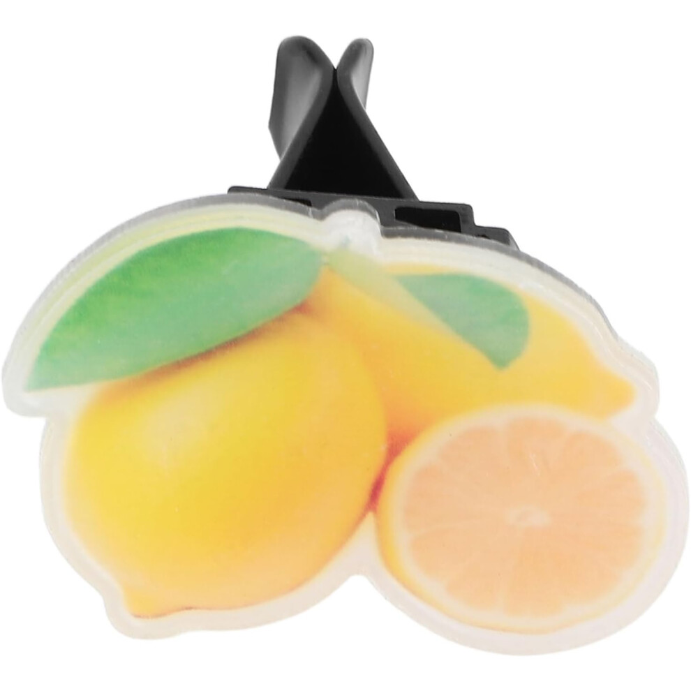 Lemon Acrylic Car Air Freshener Clip, Car Vent Aromatherapy Diffuser, Air Outlet Perfume Decoration For Vehicle Interior 5455468221545