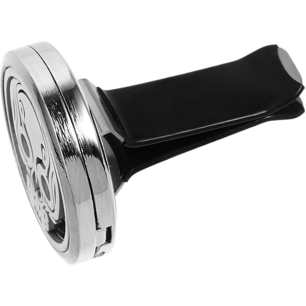 Car Essential Oil Diffuser Vent Clip Skull Design Air Freshener Car Outlet Clip Ornament Aromatherapy Scent Diffuser For Vehicle Interior Silver 5455468221699
