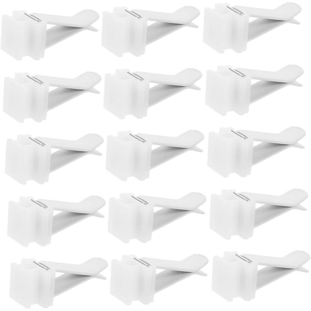 50Pcs Car Air Vent Clips Plastic Perfume Holder With H-Clips And Square Slot Air Conditioner Outlet Clamp For Vehicle Interior And Accessories White 5455468221767