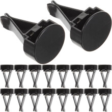 20 Stück Mini-Selbstklebe-Wandclips, schwarz, 26 x 13 mm, zum Aufhängen von Fotos und Postern