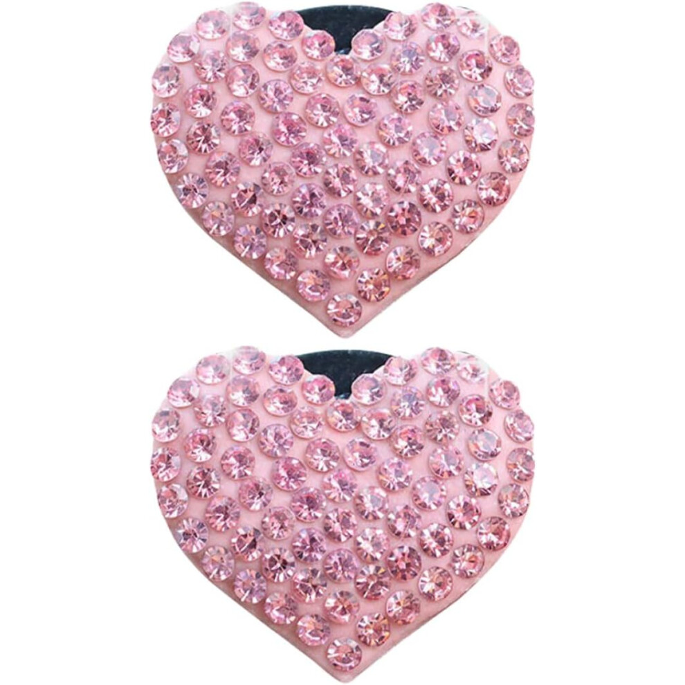 Car Air Freshener Clip 2Pcs With Heart Design And Aroma Diffuser Cute Car Vent Clip For Automotive Fragrance And Outlet Freshener Pink 5455468222610
