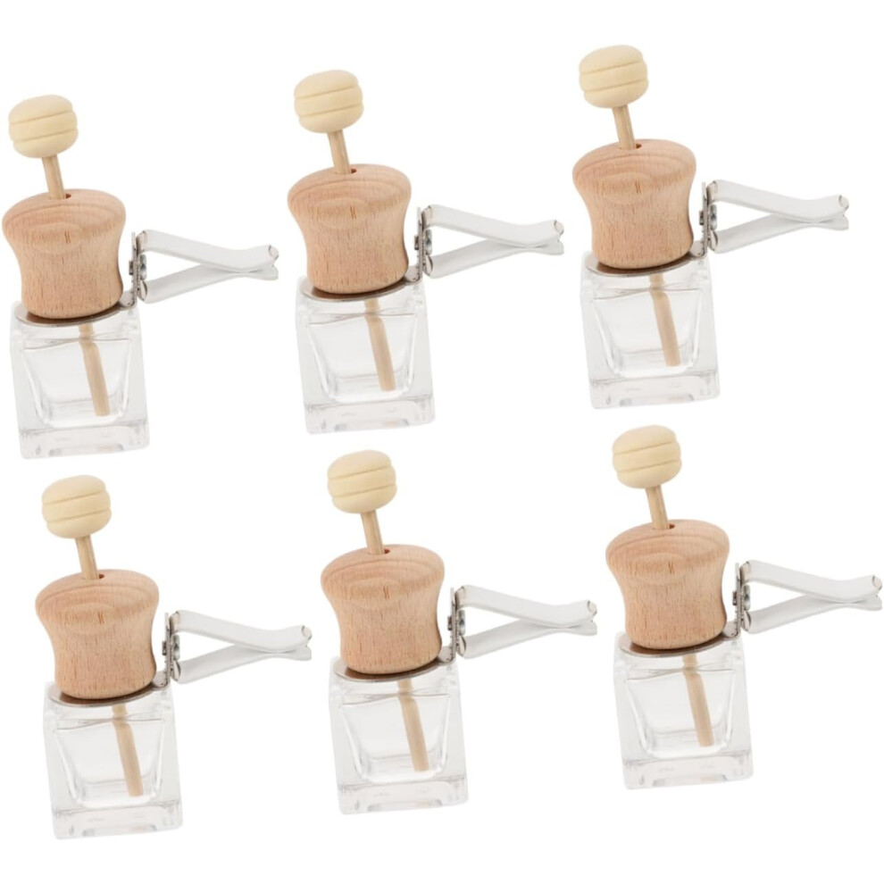 6Pcs Car Perfume Bottle Aromatherapy Diffuser Empty Fragrance Bottle Car Diffuser For Air Vent Perfume Organizer Random Color 5455468222849