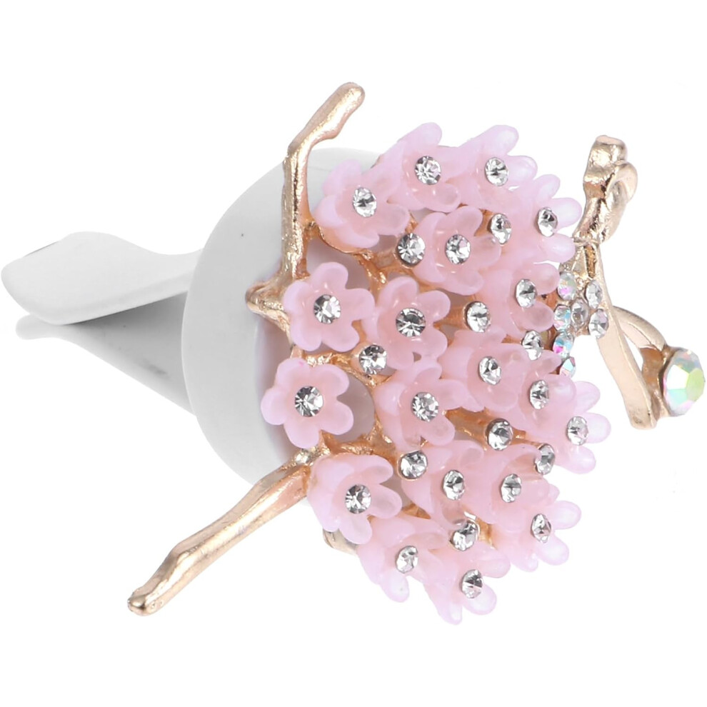 Car Aroma Diffuser Vent Clip Ballerina Girl Perfume Clip Car Air Freshener For Interior Decoration Aromatherapy Vent Freshener For Vehicles Pink 5455468222184