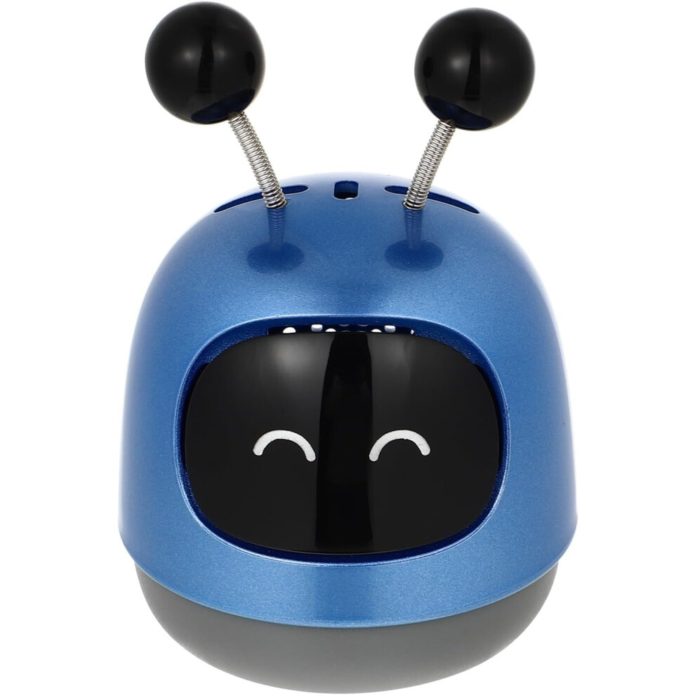 Car Aromatherapy Diffuser Ornament Set, Robot Car Freshener Adornment, Automotive Air Fragrance Accessory For Interior Decoration And Travel Use Blue 5455468222498