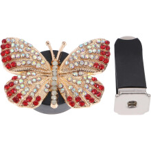 2 Stück blattförmige Notizclip-Halter aus Metalldraht in Gold und Roségold
