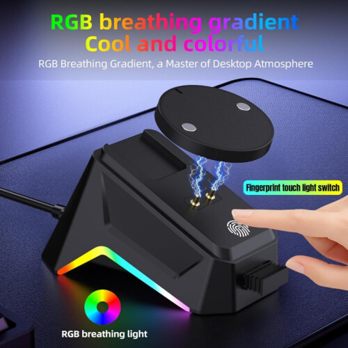 RGB Magnetic Charging Dock With Type-c/Usb Charging Cable 
Compatible with Logitech/Razer computer mice
G502/G903/G902/G309/G703 GPRO 2