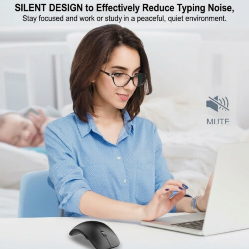 Ασύρματο ποντίκι Bluetooth W&P, αθόρυβη τριπλή λειτουργία, φορητό, συμβατό με MacBoo 1