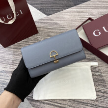 Gucci Light Blue Embossed Clutch 19×10×3.5cm