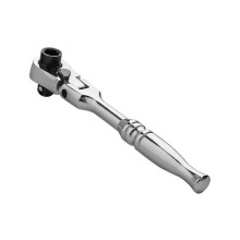 2-in-1 ratelsleutel met ronde handgreep, 1/4 inch, dubbelzijdig, 72 tanden, snelspanner, schroevendraaier,