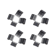 Set van 16 opzetkammen met metalen snijgeleider 3 mm 6 mm 9 mm 12 mm