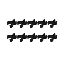10 stuks zwarte, duurzame potloodclips voor trompetvormige potloden, ideaal voor het maken van aantekeningen
