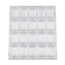 20 vakken Acryl Make-up Organizer Nagelkunst Opbergdoos Transparante Displaydoos Organizer Houder voor