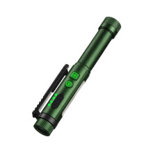 1 stuk ultraheldere LED-penlamp met sterke magnetische clip, COB-zijlicht en 360 draaibare clip, voor