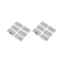 12 stuks modieuze, duurzame 3D-silicagel mallen voor nagelkunst en doe-het-zelf decoratie.