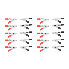 20 stuks 50 mm testsonde met plastic handvat en metalen krokodilklemmen