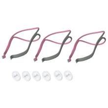 3-delige hoofdbandset ter vervanging van het Airfit P10 neuskussen CPAP-masker: 3 elastische bandjes