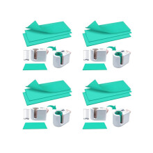 12x Sublimatiebekerhoes voor mokkenpers, 3 diktes, groene siliconen bekerhoes
