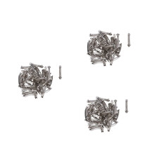 150 stuks 80 mm metalen Franse haarclips/haarstrikjes - zilver