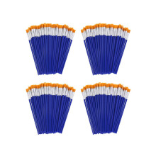 400 stuks platte verfkwasten, kleine kwasten in bulk voor detailschilderen, nylon kwasten