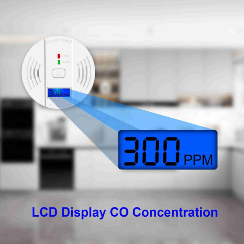 Koolmonoxidemelders met LED-indicator voor uw huisveiligheid 1