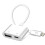 Kompakti Lightning-lataussovitin iPhonelle/iPadille Lightning - USB - valkoinen 2