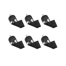6-delige set haarextensiehouders/pruikopbergers voor meerdere pruiken, inclusief opbergtasjes met hanger.