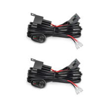 2x Johtosarja yhdelle valolle, sulake pois päältä, 12V 40A rele, 180 W/300 W, 4-52 tuuman LED-työvalolle