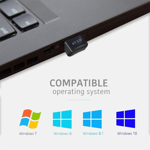 Bluetooth 5.0 USB-sovitin, USB Bluetooth-sovitin PC 5.0, Bluetooth 5.0 USB-sovitin PC:lle tukee 2