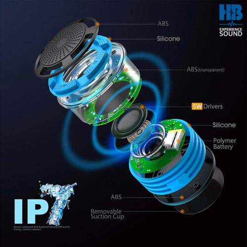Draagbare, waterdichte Bluetooth-doucheradio – Bluetooth-luidspreker 2