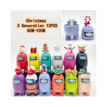 (Kerstmis 3) Among Us 7 & 12 stuks/set speelgoeddecoratie kerstcadeau