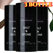 3X Salt & Stone mustaruusu ja oud-antiperspiranttideodorantti miehille ja naisille