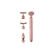 4-in-1 vibrerende rozenkwarts T/V-vormige liftende beautybar massager | Schoonheidsapparaat voor thuisgebruik