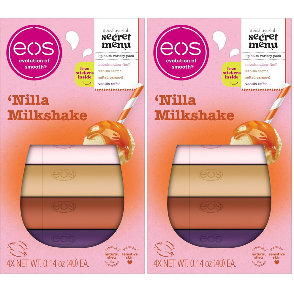 Eos Flavor Lab Secret Menu Lip Balm 0.14 Oz, 8Pack