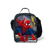 (C) Spiderman geïsoleerde lunchtas, thermische voedseltas voor kinderen