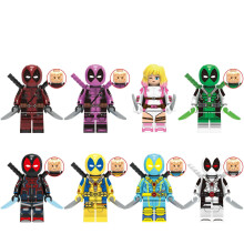 Deadpool minifigurenset, geschikt voor Lego, 8 stuks, superhelden