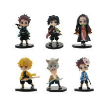 Demon Slayer: Kimetsu no Yaiba Hashibira Inosuke actiefiguur speelgoedset van 6 stuks