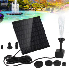 Solar-Springbrunnenpumpe zum Selberbauen mit 6 Düsen – Solar-Teichpumpe für Garten, Vogeltränke und