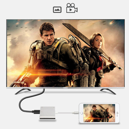 Lightning - HDMI + VGA + Audio -kolmoismuunnin iPhonelle 2