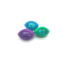 Hundeball, 3er-Pack, robustes Hunde-Rugby-Spielzeug mit Sprachausgabe und Blinklicht