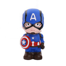 Captain America Avengers Cartoon Spaarpot - Vinyl, Milieuvriendelijke Spaarpot 12x22cm, Leuk Cadeau