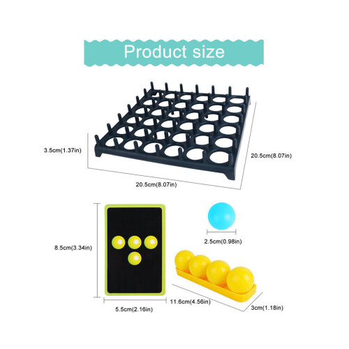 Springbaltafelspellen 1 set, stuiterbalspel, activeerbalspel 1
