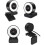 KKCDBH Webcam HD 1080P met microfoon, ringlamp, USB Pro computerwebcam, videocamera voor Mac 2