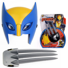 Lasten Wolverine Cosplay -asu X-Men-naamio Animaatiojuhlien rekvisiitta