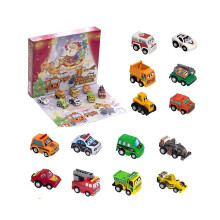Kerst adventskalender met doosjes, 24 dagen, autoset, educatief speelgoed voor kinderen, cadeau