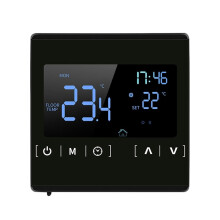 (Schwarz) Intelligenter Thermostat mit LCD-Touchscreen