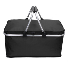 (zwart) Opvouwbare lunch-, picknick-, camping- en koeltas