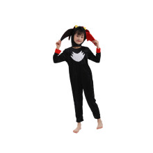 (Zwart, M-(6-7T)) Kinderkostuum Sonic the Hedgehog Cosplay Cartoon Rompertje Speel Onesie