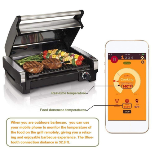 Lihalämpömittari Langaton digitaalinen Bluetooth-grilli uuniin BBQ:lle 1