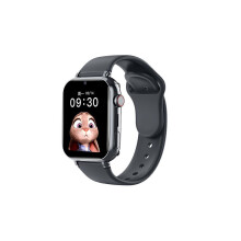 (Zwart) Kinder 4G Smartwatch met SOS, GPS-locatietracker, simkaart, videobellen, wifi-chat, camera en